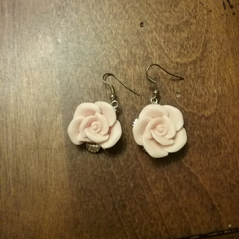 Rose shaped earrings